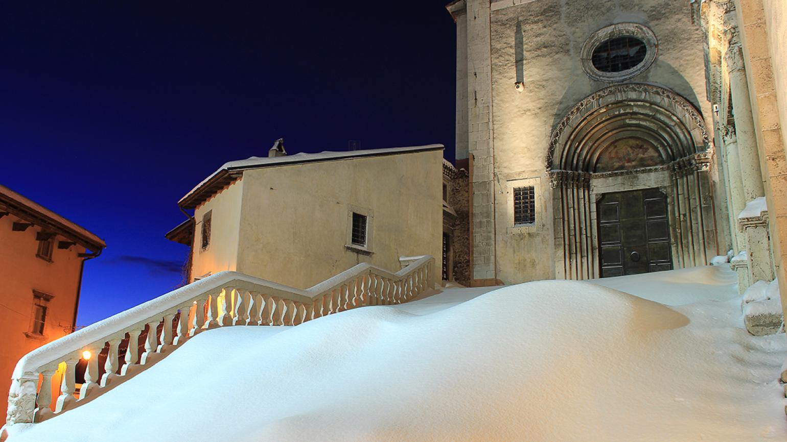 Pescocostanzo (Aq), la Chiesa di Santa Maria del Colle, Archivio Regione Abruzzo foto di Paolo Castellani
