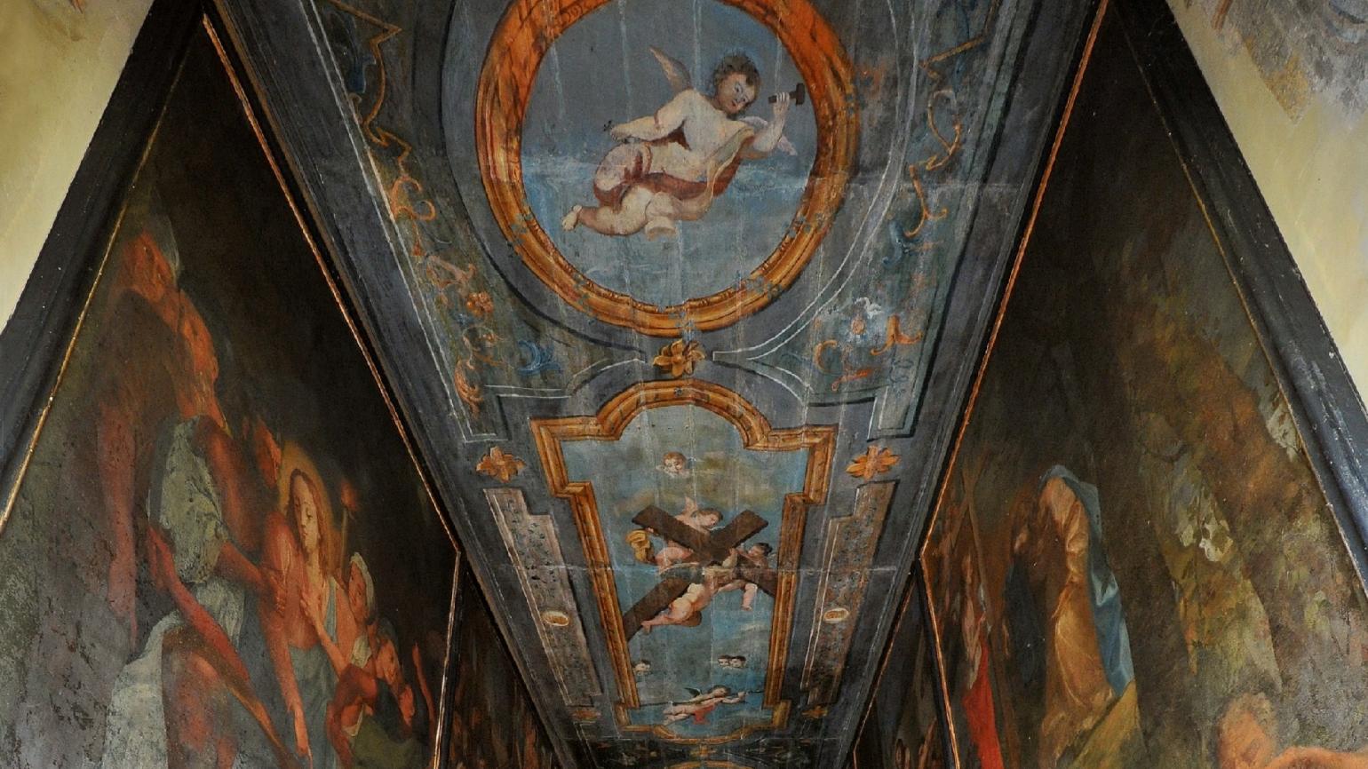 Campli (Te), Santuario della Scala Santa, particolare del soffitto - Archivio Regione Abruzzo, autore Adriani