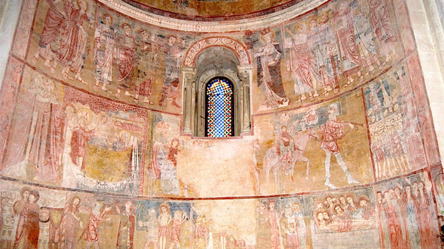 Castel Castagna (Te), Chiesa di Santa Maria di Ronzano, affreschi dell’abside