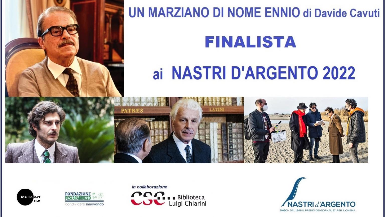 «Un marziano di nome Ennio» scritto e diretto da Cavuti e ispirato alla vita di Ennio Flaiano è stato inserito nella short list dei «Nastri d’argento» 2022.