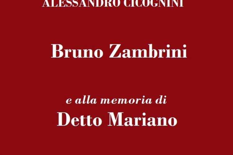 il “Premio Cicognini” sarà conferito al famoso compositore Bruno Zambrini